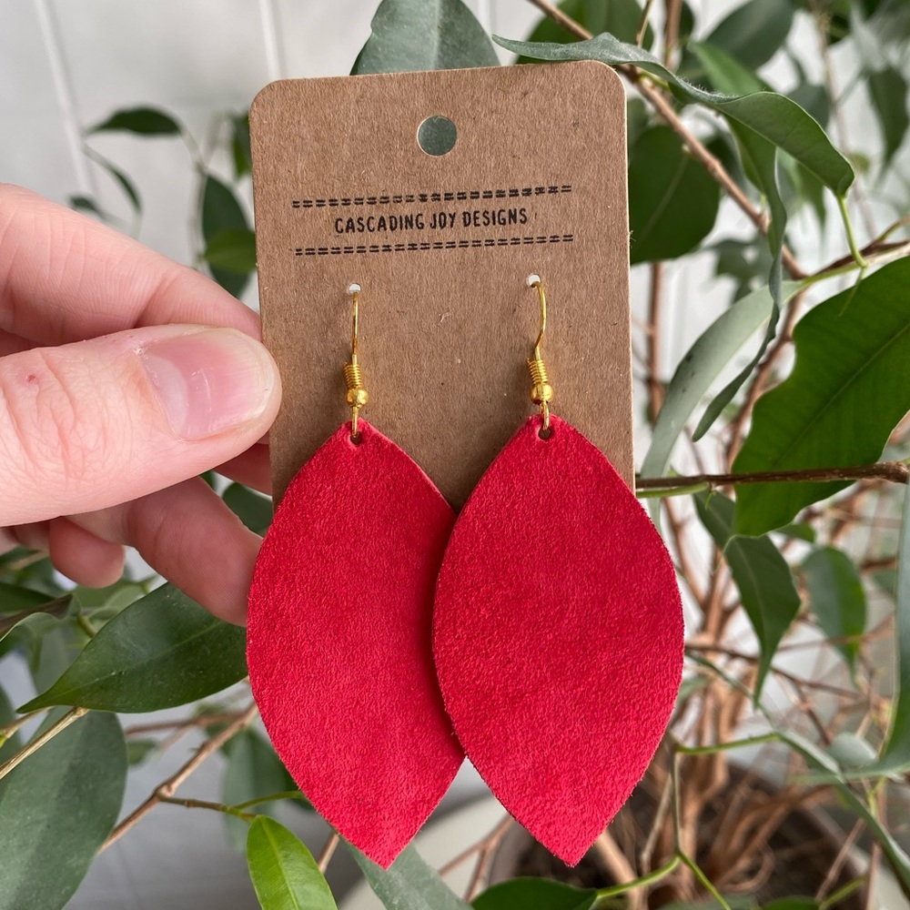 Handmade Genuine Leather Earrings